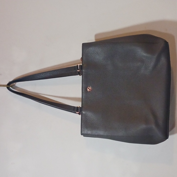 Dagne Dover Bags Dagne Dover Allyn Large Graphite Leather Tote